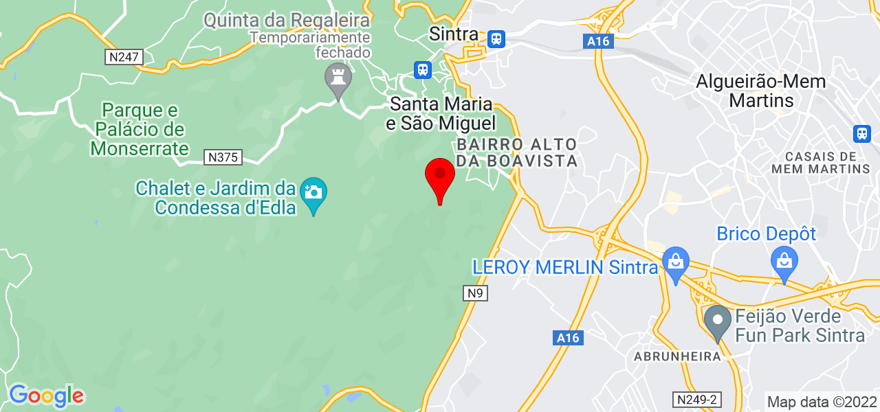 Jo&atilde;o Pereira - Lisboa - Sintra - Mapa