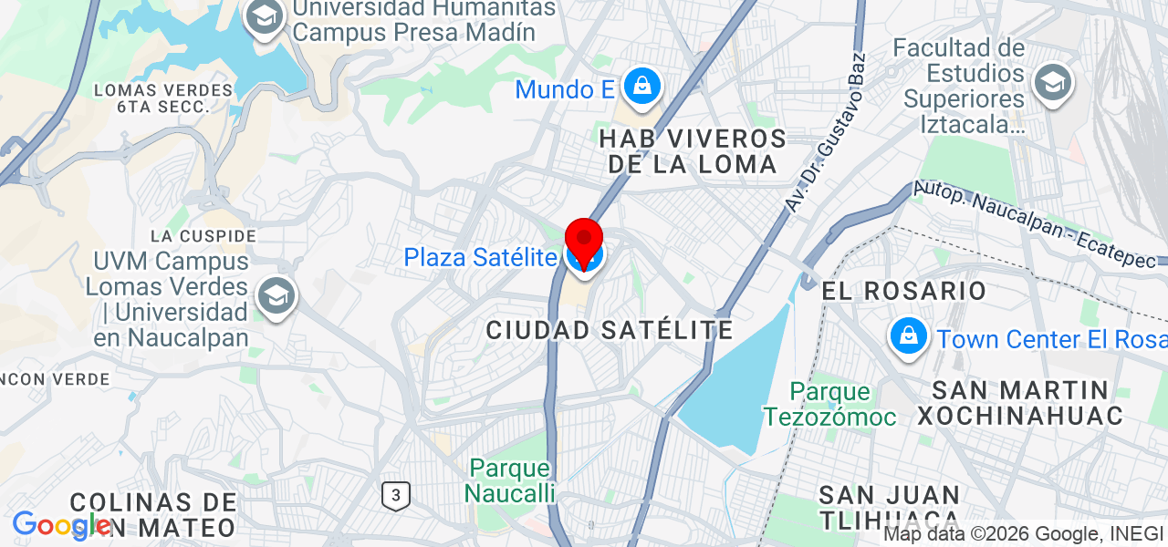 Arquitectura al Cuadrado - México - Naucalpan de Juárez - Mapa
