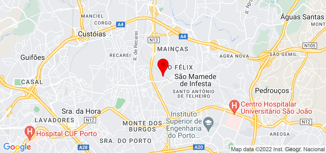 C&eacute;sar Maia - Porto - Matosinhos - Mapa