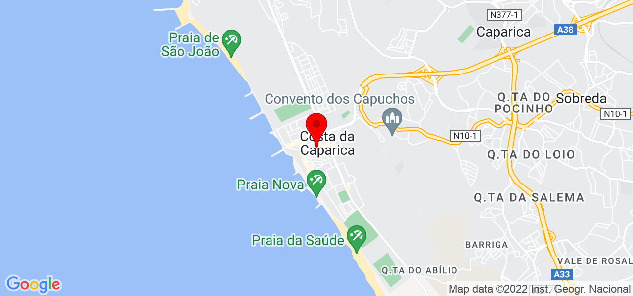 Larissa Rodrigues - Setúbal - Almada - Mapa