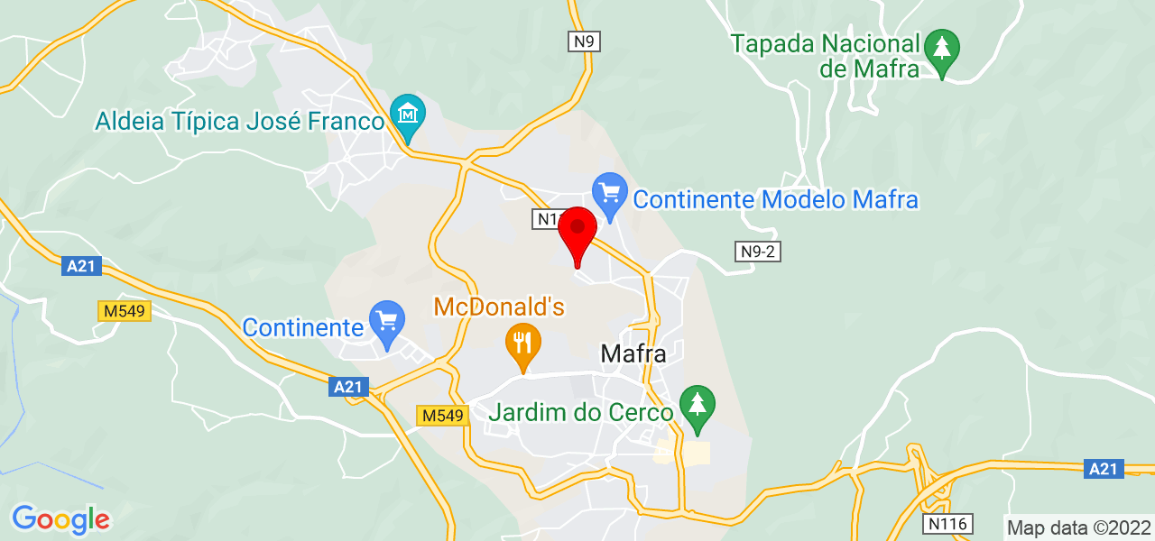 Teles - Lisboa - Mafra - Mapa