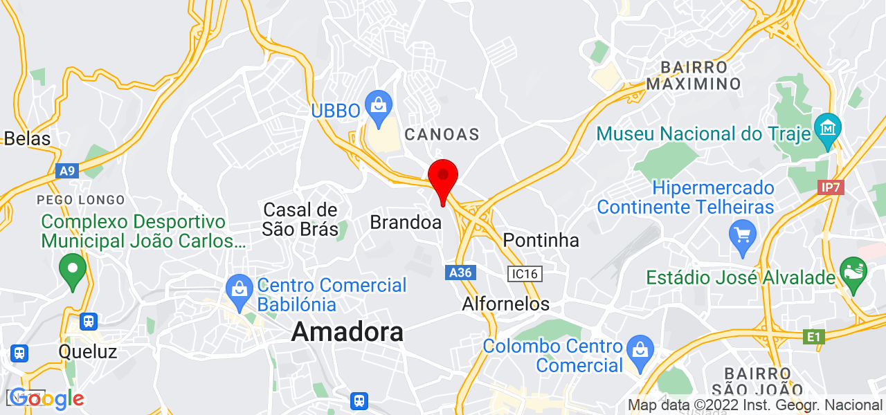 Carlos cordeiro - Lisboa - Amadora - Mapa