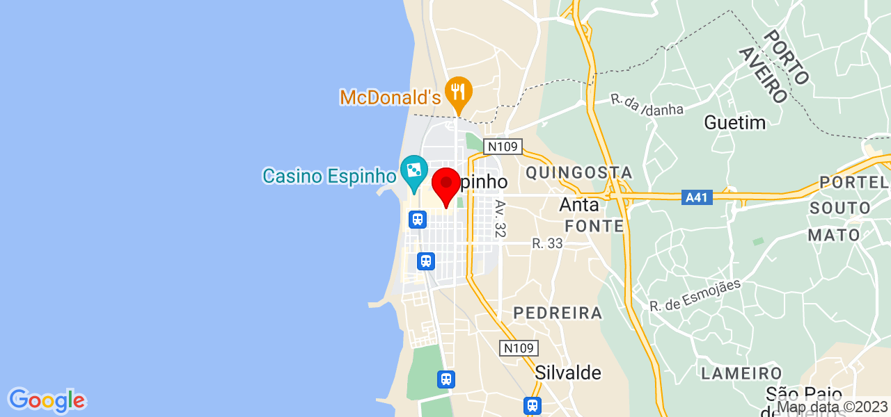 RR - Aveiro - Espinho - Mapa