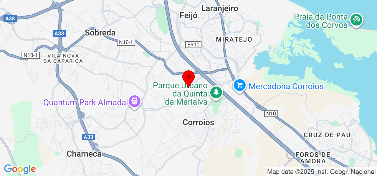 Liliana Nunes - Setúbal - Seixal - Mapa