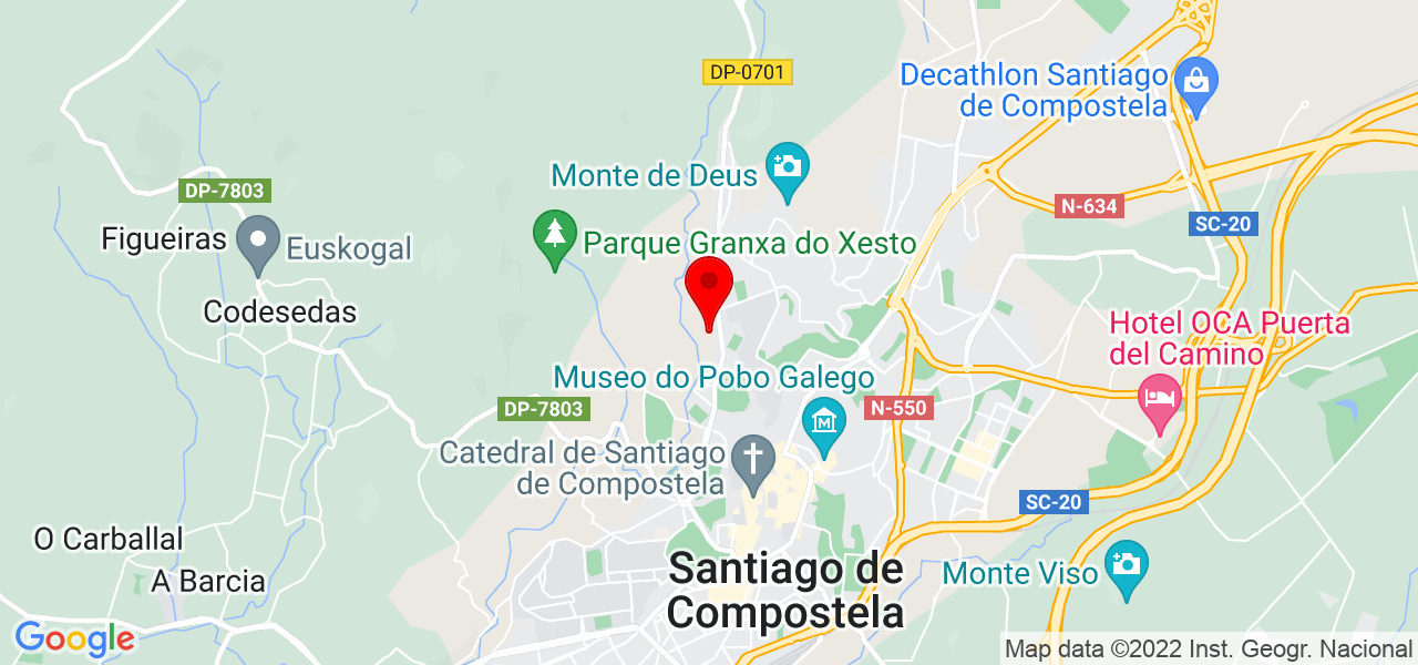 Pedro Javier P&eacute;rez Viqueira - Galicia - Santiago de Compostela - Mapa