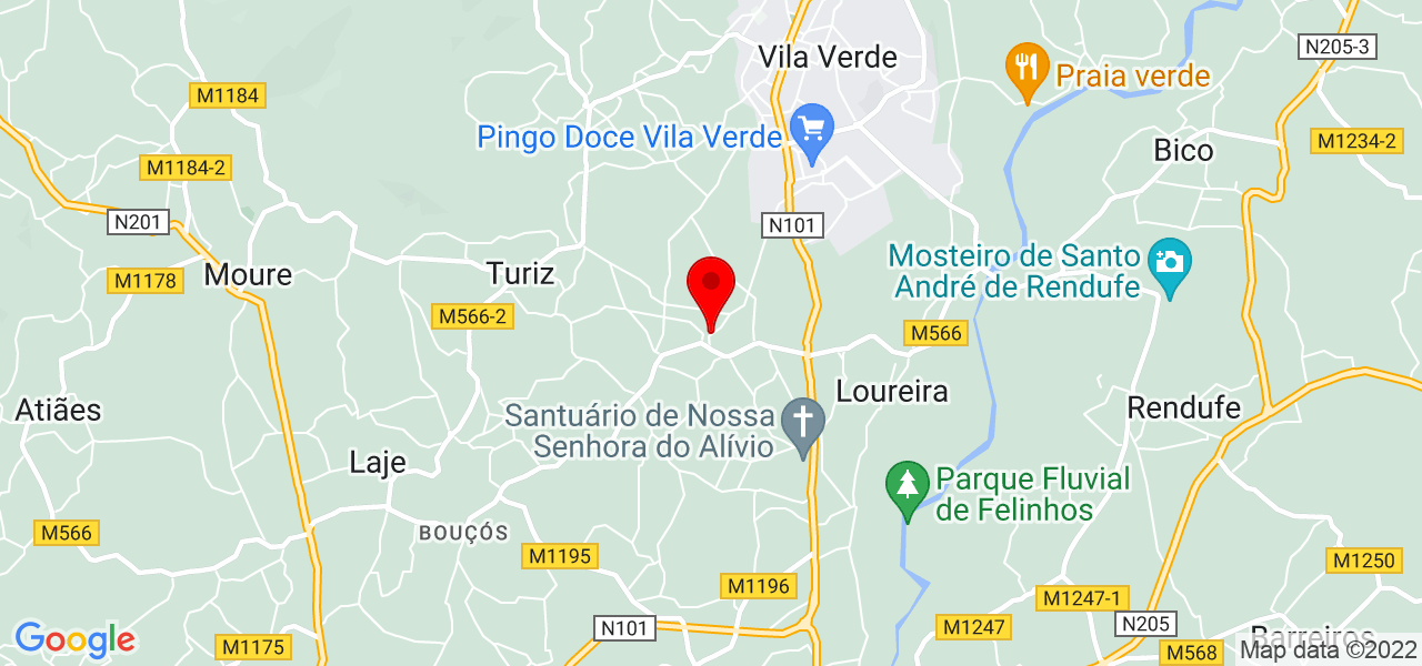 Angela - Braga - Vila Verde - Mapa