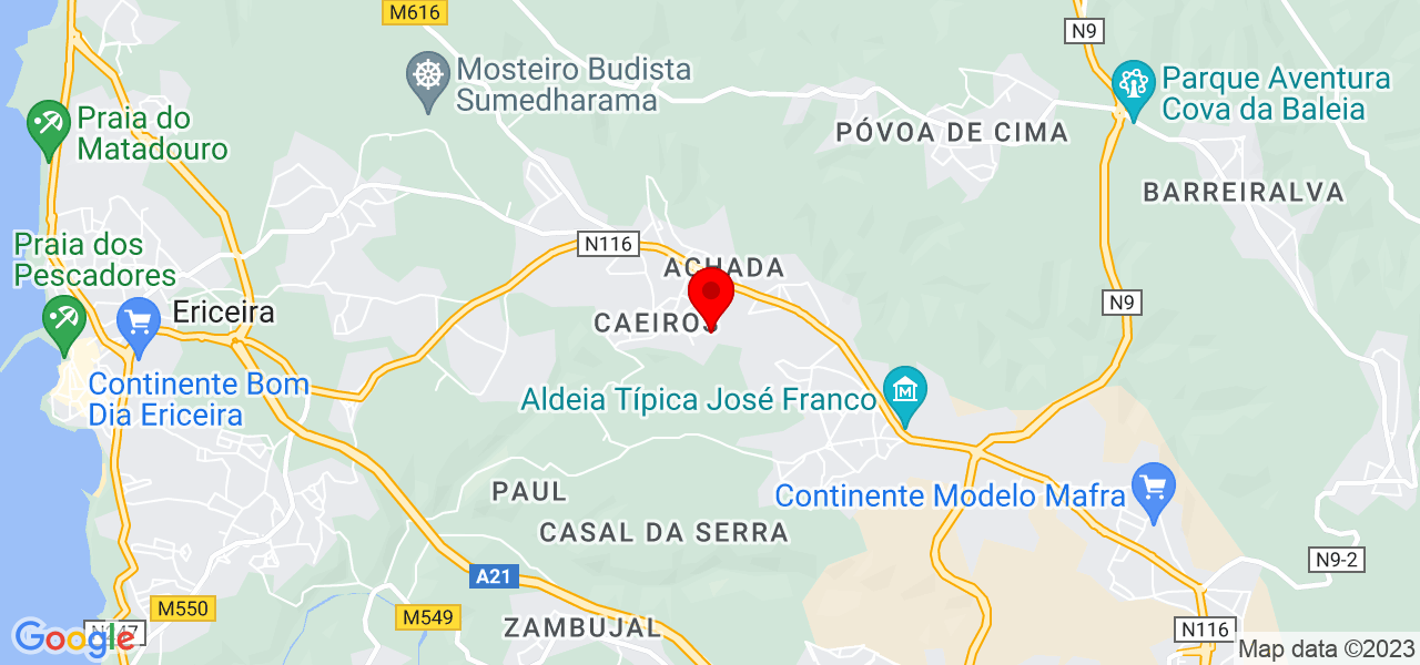 Emilia - Lisboa - Mafra - Mapa