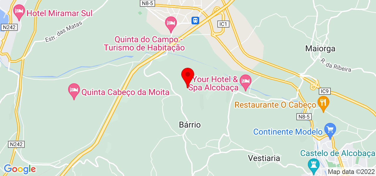 Carlos Delgado - Leiria - Alcobaça - Mapa
