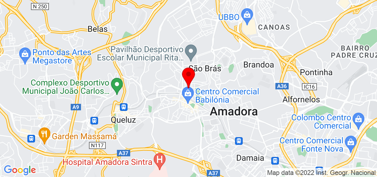 Manish - Lisboa - Amadora - Mapa