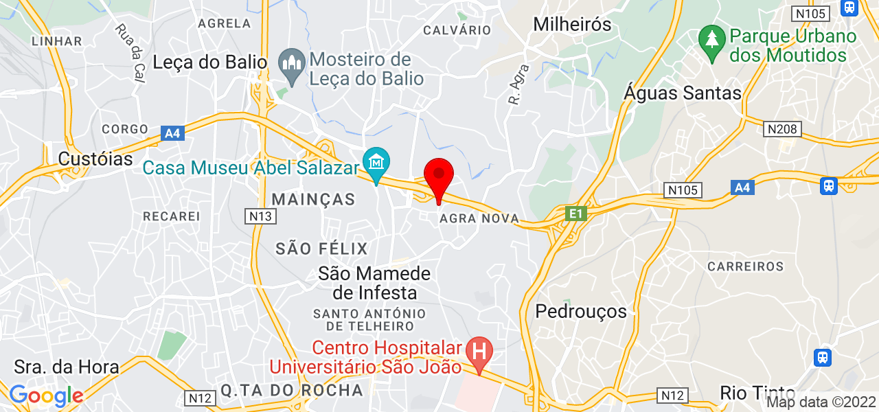 Equil&iacute;brio Terap&ecirc;utico - Porto - Matosinhos - Mapa