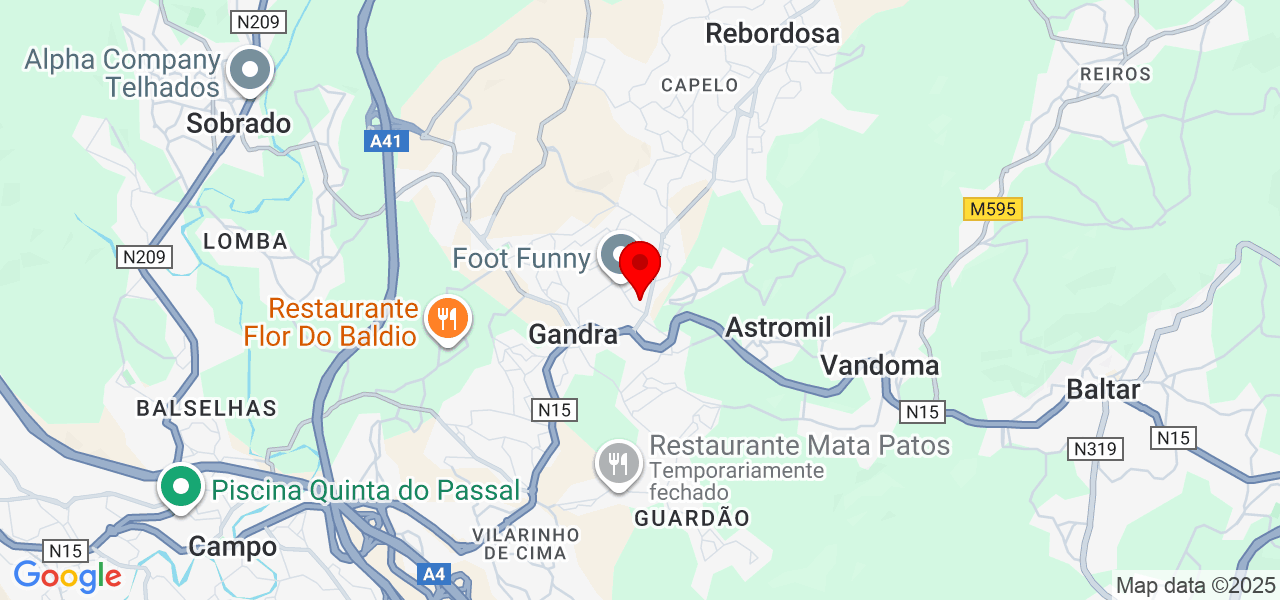 Babysitter4you - Porto - Paredes - Karte