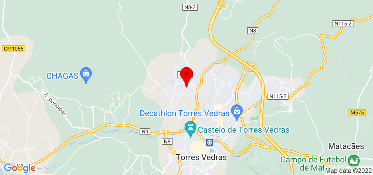 Elaine Dias - Lisboa - Torres Vedras - Mapa