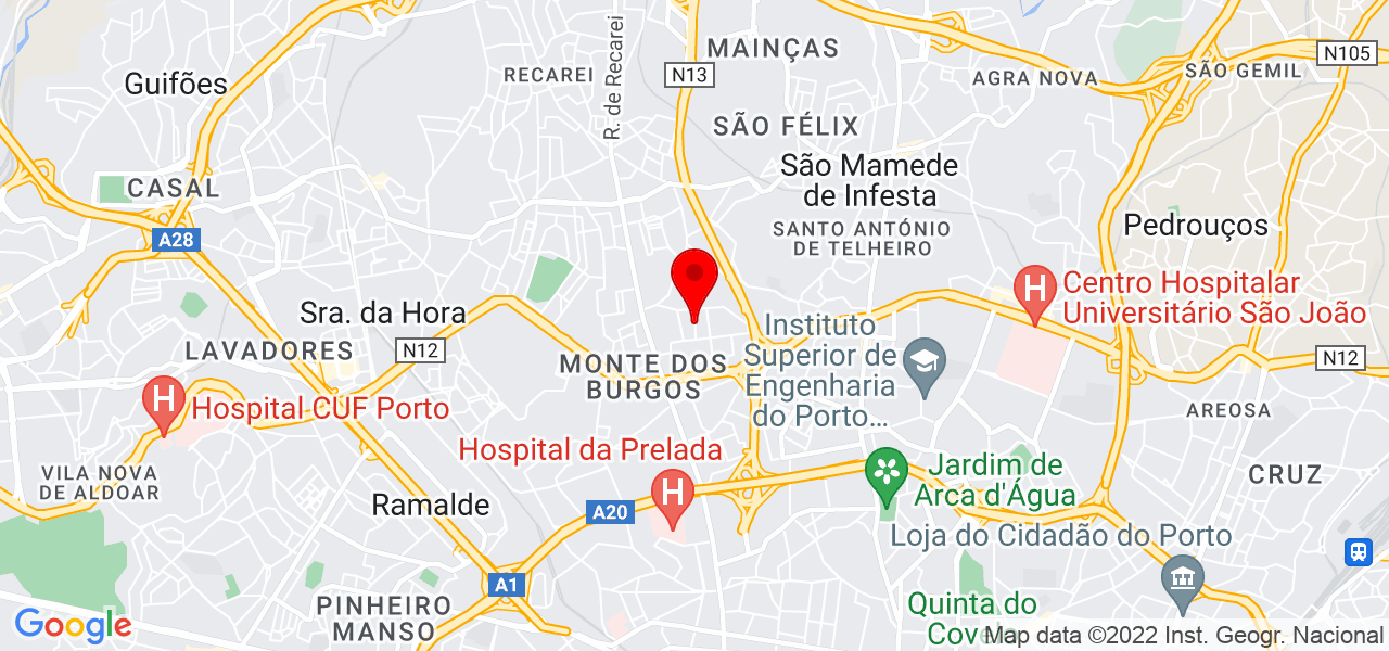 Nuno Oliveira - Porto - Matosinhos - Mapa