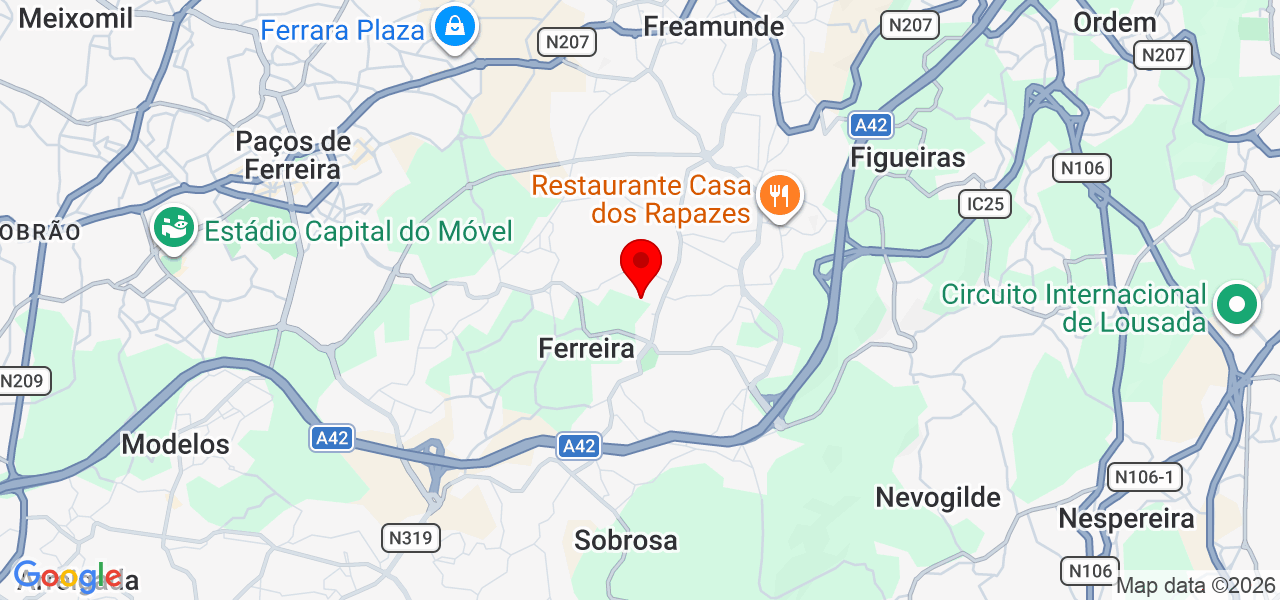 Brillex - Porto - Paços de Ferreira - Karte