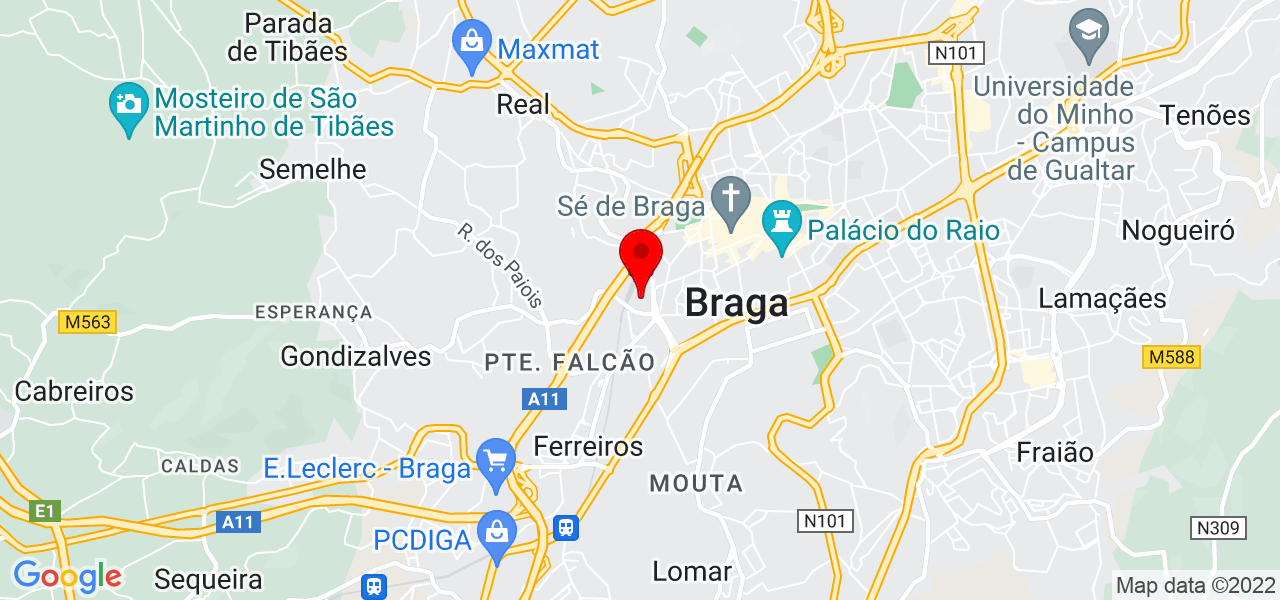 Kenny Esquadrias - Braga - Braga - Mapa
