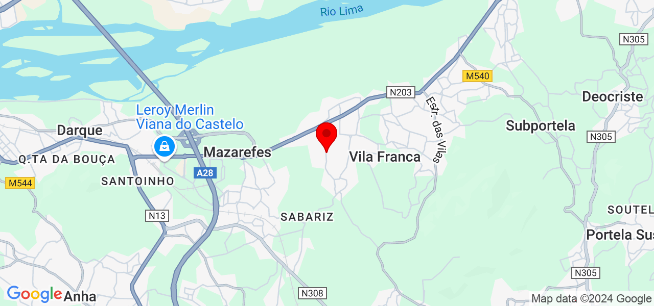 V&acirc;nia - Viana do Castelo - Viana do Castelo - Karte