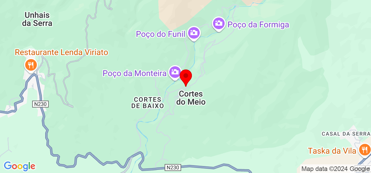 Thermo NR - Castelo Branco - Covilhã - Mapa