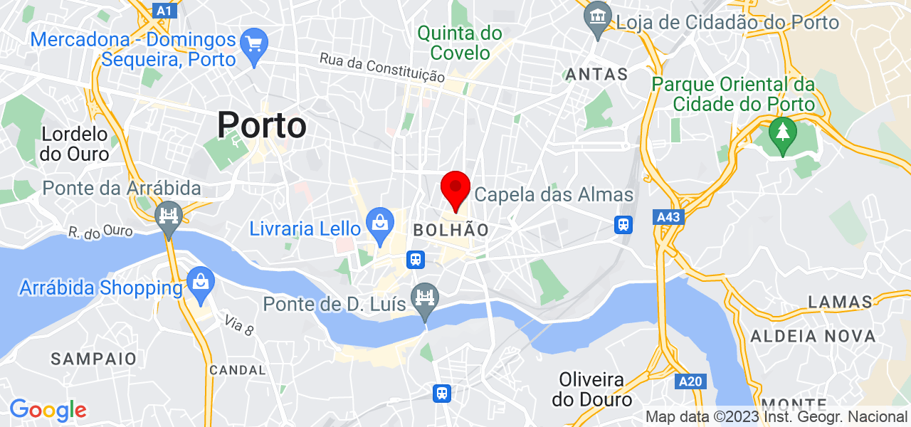Paula Andrea Miranda - Porto - Porto - Mapa