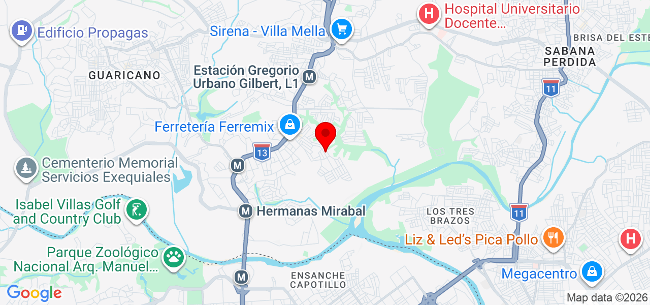 Justin G&oacute;mez - Santo Domingo - Santo Domingo Norte - Map
