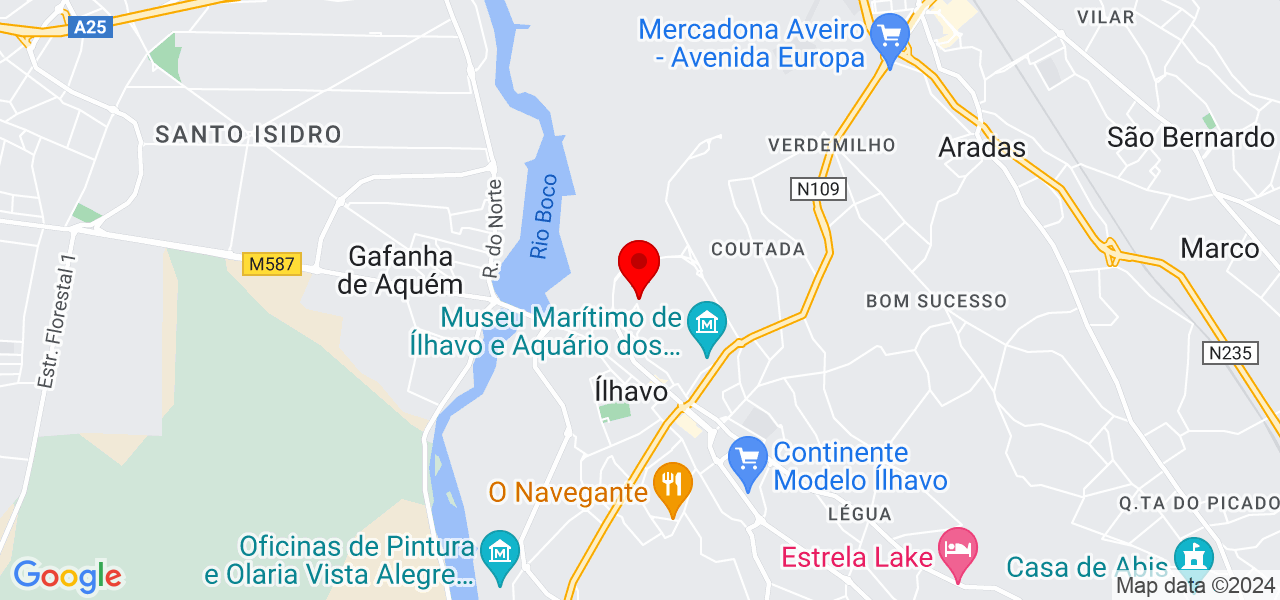 Augusto - Aveiro - Ílhavo - Carte