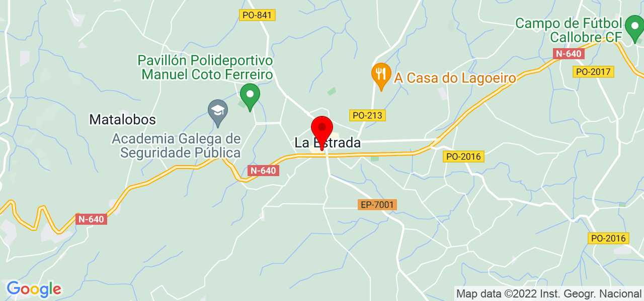 Mar&iacute;a Otero - Galicia - A Estrada - Mapa