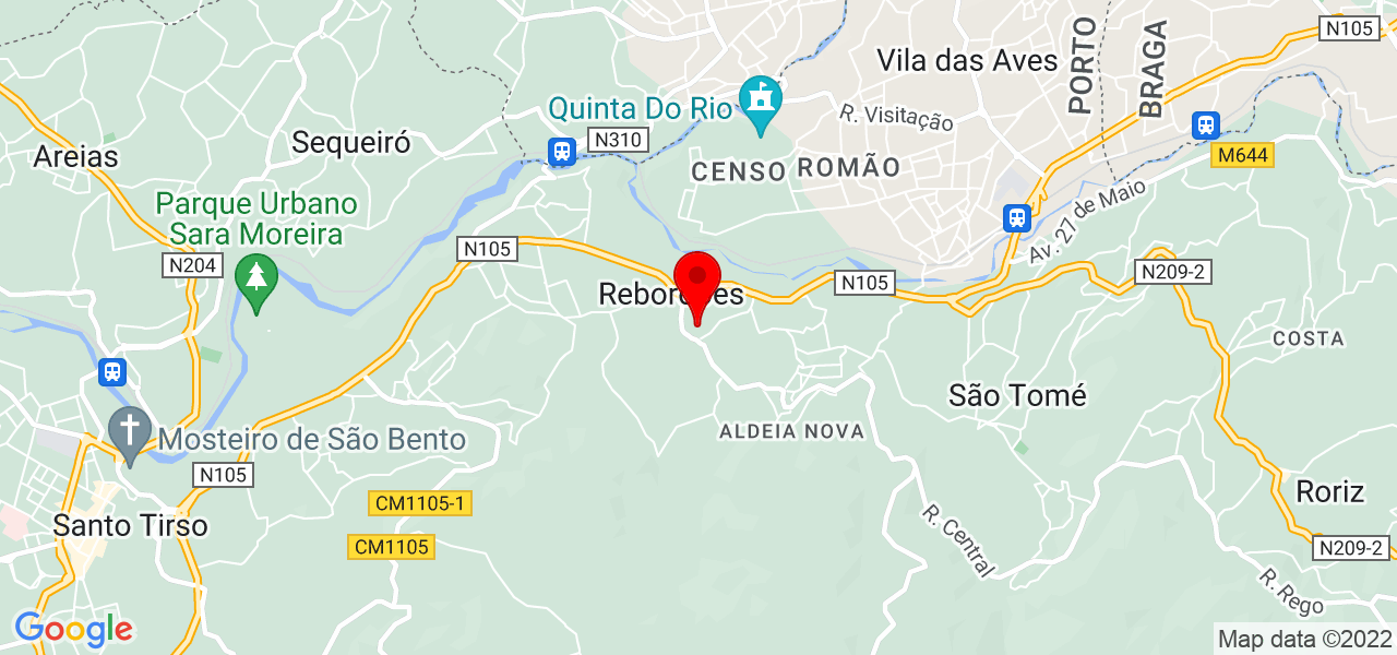 Bruno Teixeira - Porto - Santo Tirso - Mapa