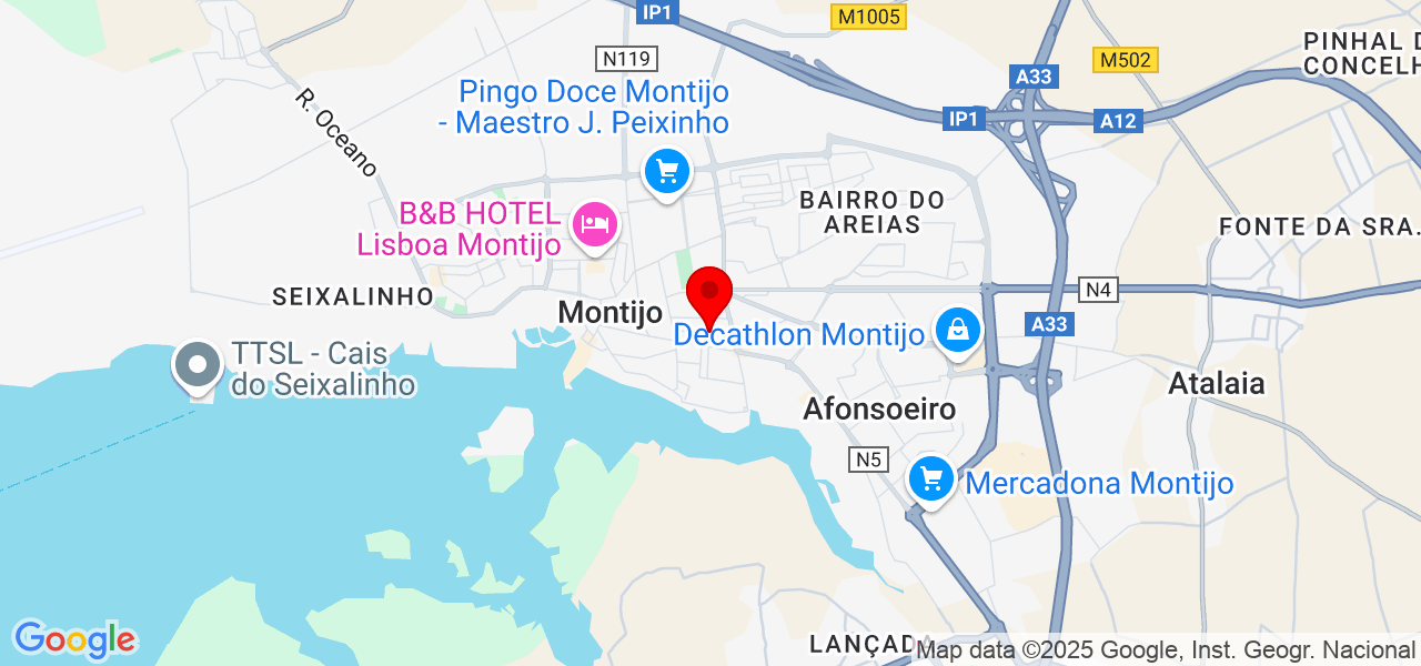 Bruna - Setúbal - Montijo - Mapa
