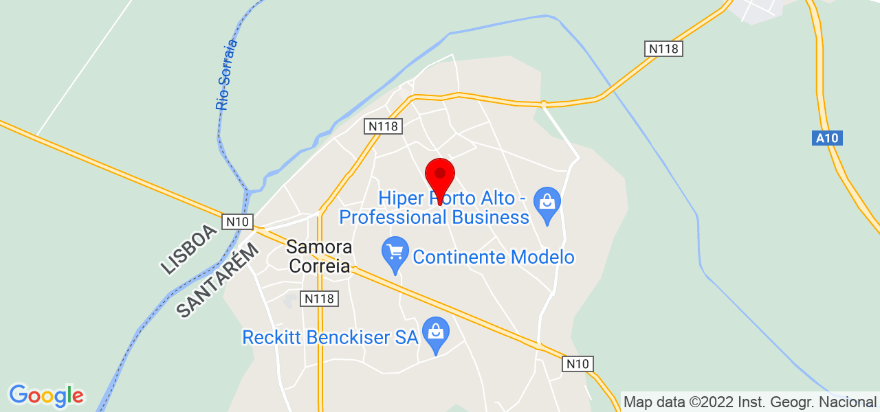 Ricardo Tito - Santarém - Benavente - Mapa
