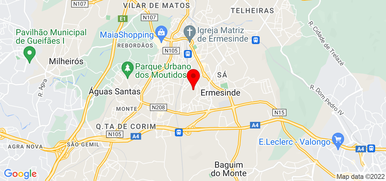 Catia - Porto - Valongo - Mapa