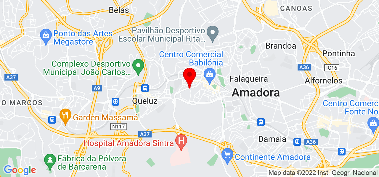 Ana Filipa Pinto - Lisboa - Amadora - Mapa