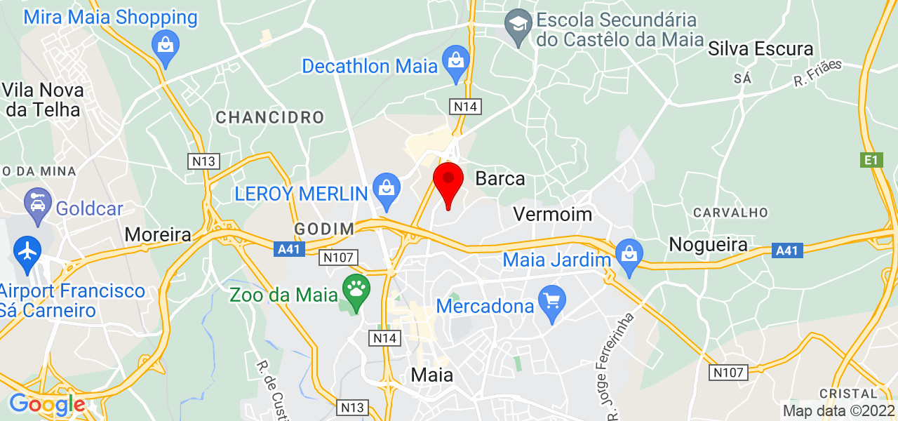 Paulitu - Porto - Maia - Mapa