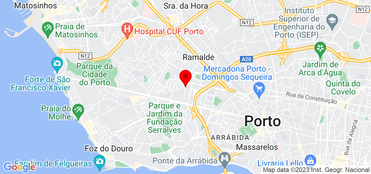 Sofia - Porto - Porto - Mapa