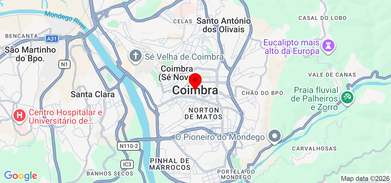 Laudicéia Tatagiba - Coimbra - Coimbra - Mapa