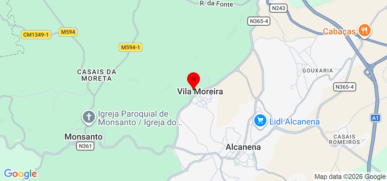 GS Montagens - Santarém - Alcanena - Mapa