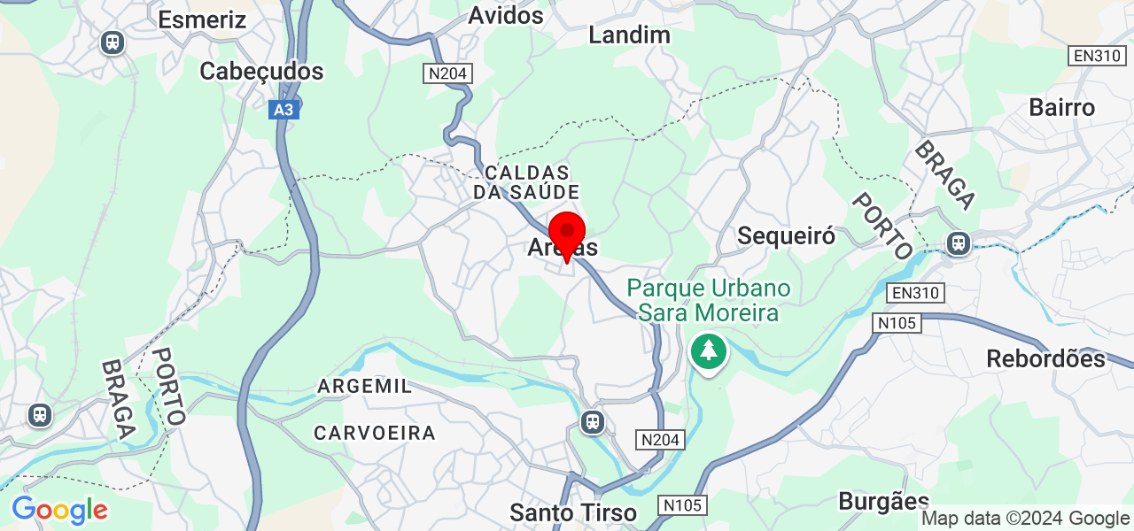Tiago Carvalho - Porto - Santo Tirso - Mapa