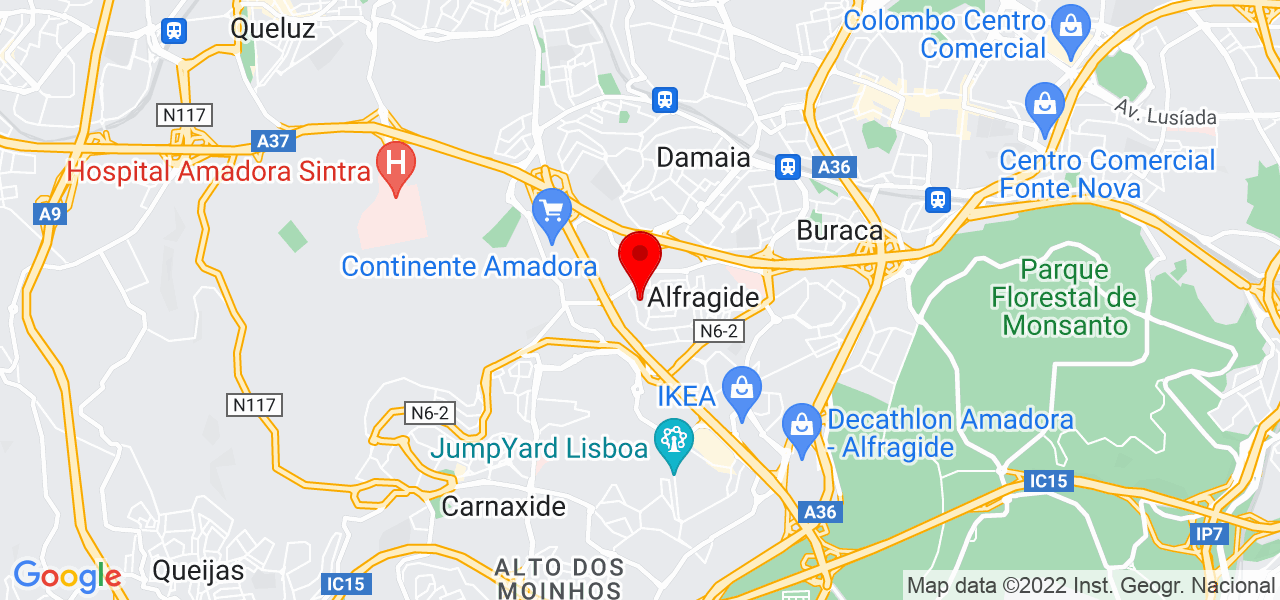 Maria Lopes Pereira - Lisboa - Amadora - Mapa
