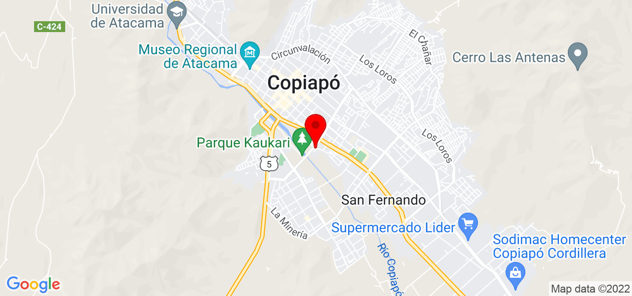 Adiestramiento Canino Copiapo (ACC) - Atacama - Copiapó - Mapa