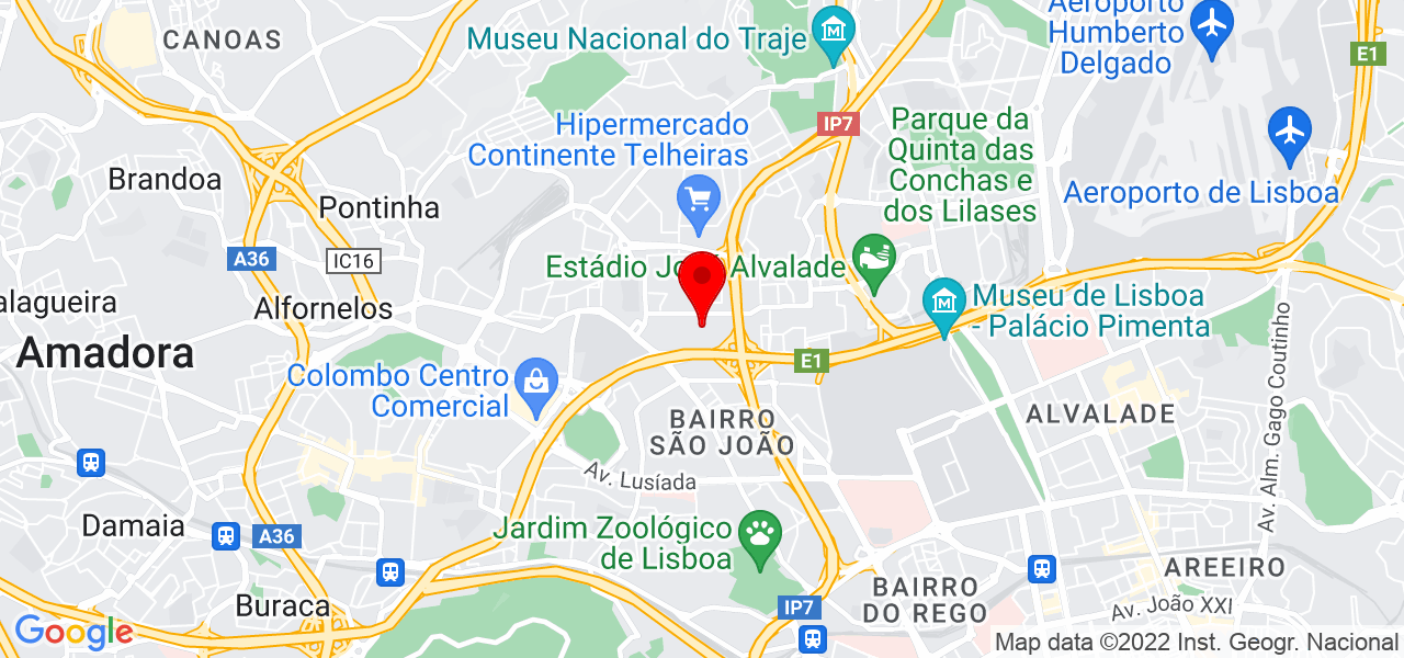 Joana Antunes - Lisboa - Lisboa - Mapa