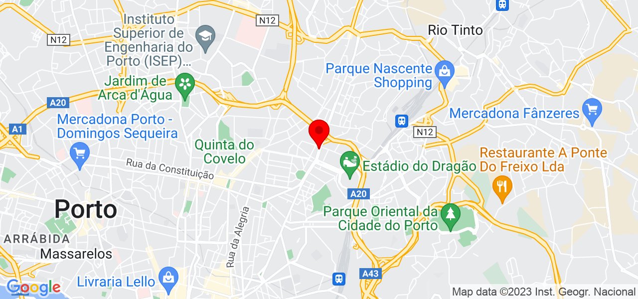 Telhados Almeida - Porto - Porto - Mapa