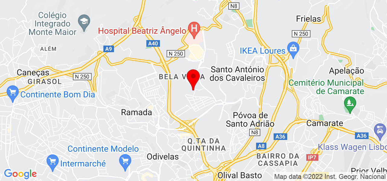 Victoria Domingos - Lisboa - Loures - Mapa