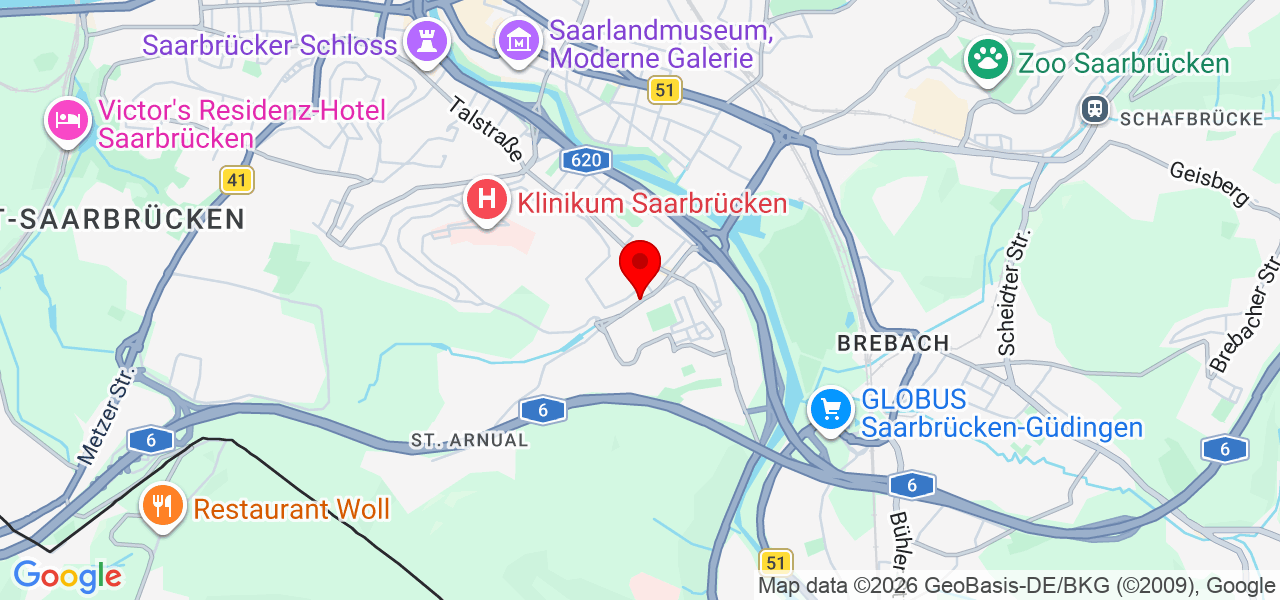 Rent a Party - Saarland - Regionalverband Saarbrücken - Karte