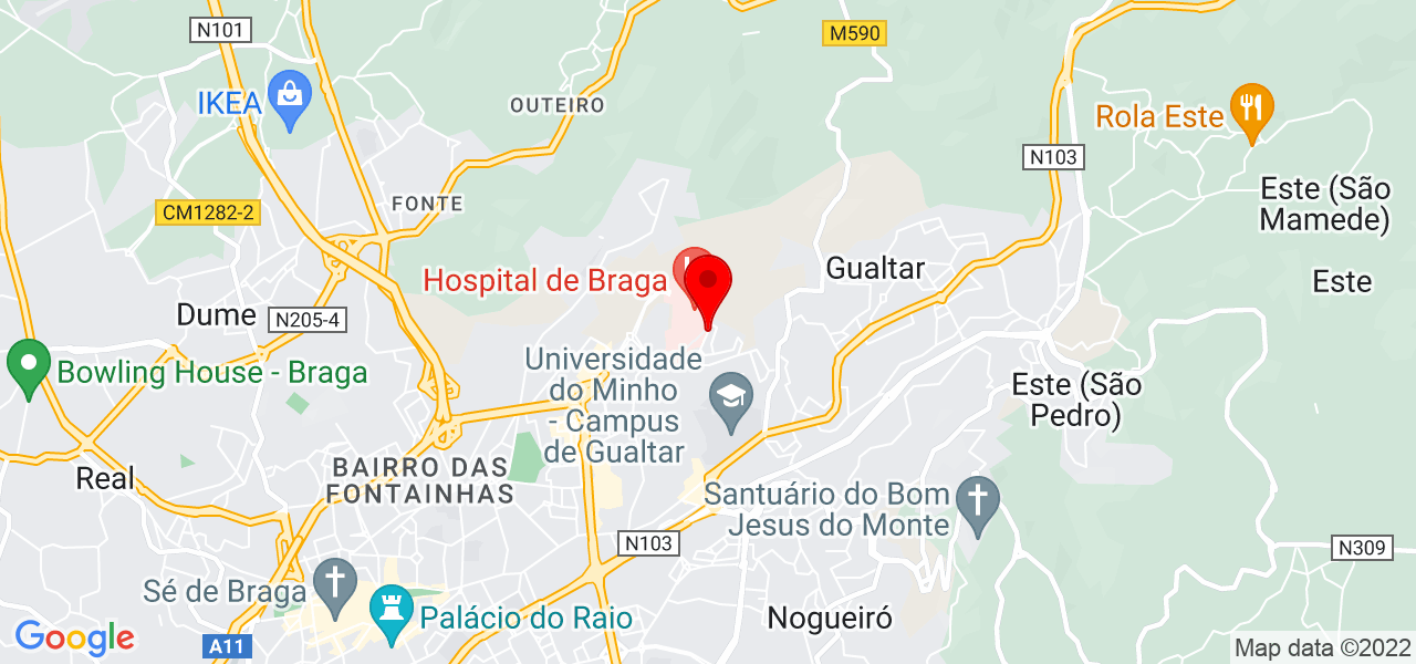 Catarina Fernandes - Braga - Braga - Mapa