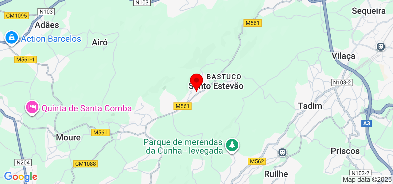 Maria Marinho - Braga - Barcelos - Mapa