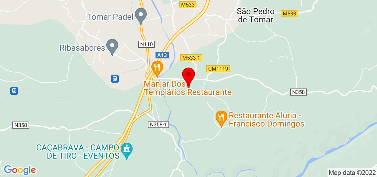 H&J construção - Santarém - Tomar - Karte