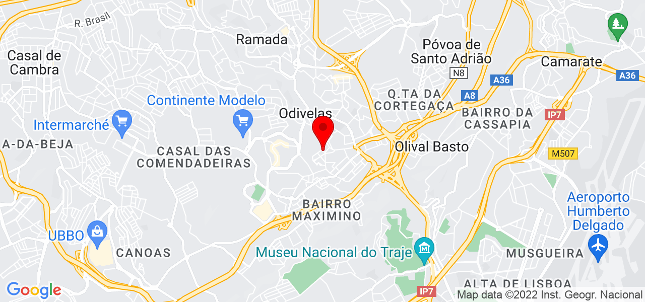 Deilson pereira - Lisboa - Odivelas - Mapa