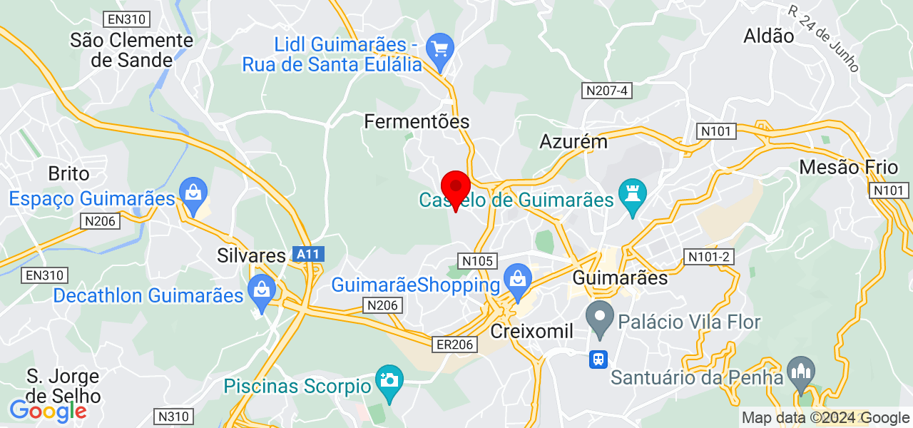 Lucas Granja - Braga - Guimarães - Mapa