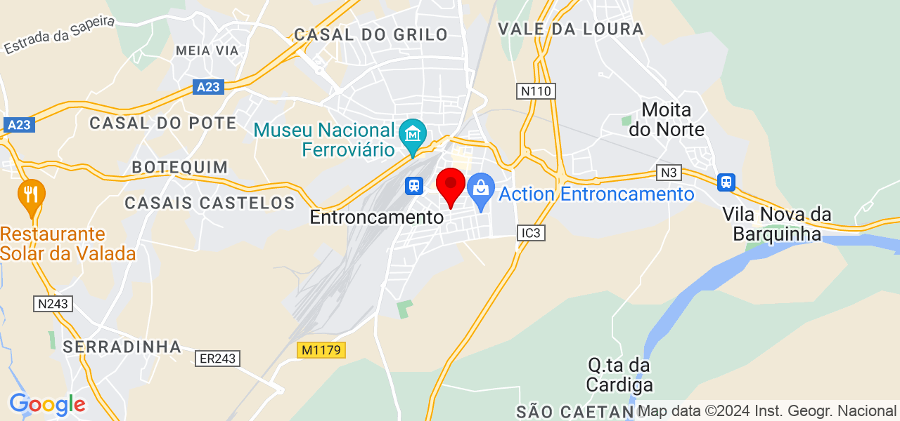 Fibrado - Santarém - Entroncamento - Carte