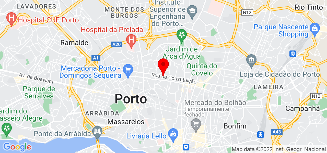 Priscilla correa - Porto - Porto - Mapa