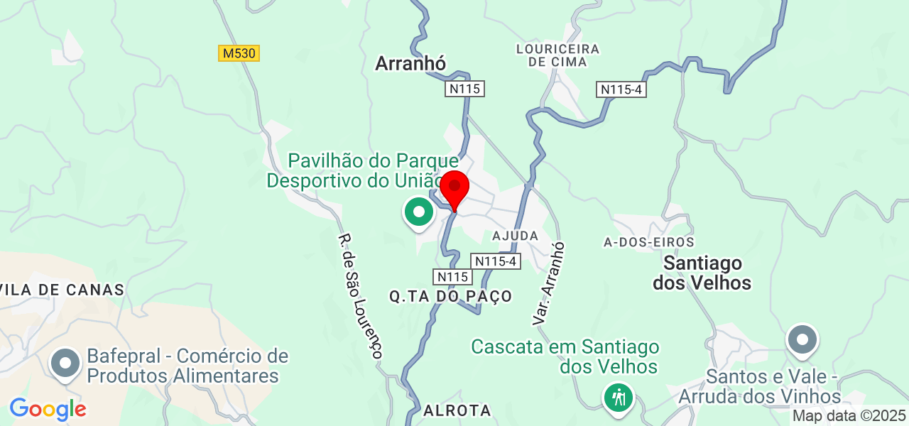 Ricardo Refrigeração - Lisboa - Arruda dos Vinhos - Mapa