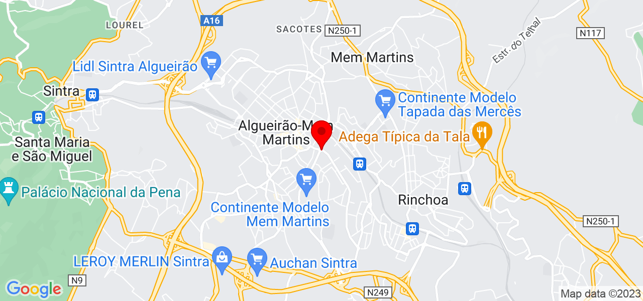 Telma Ferreira - Lisboa - Sintra - Mapa
